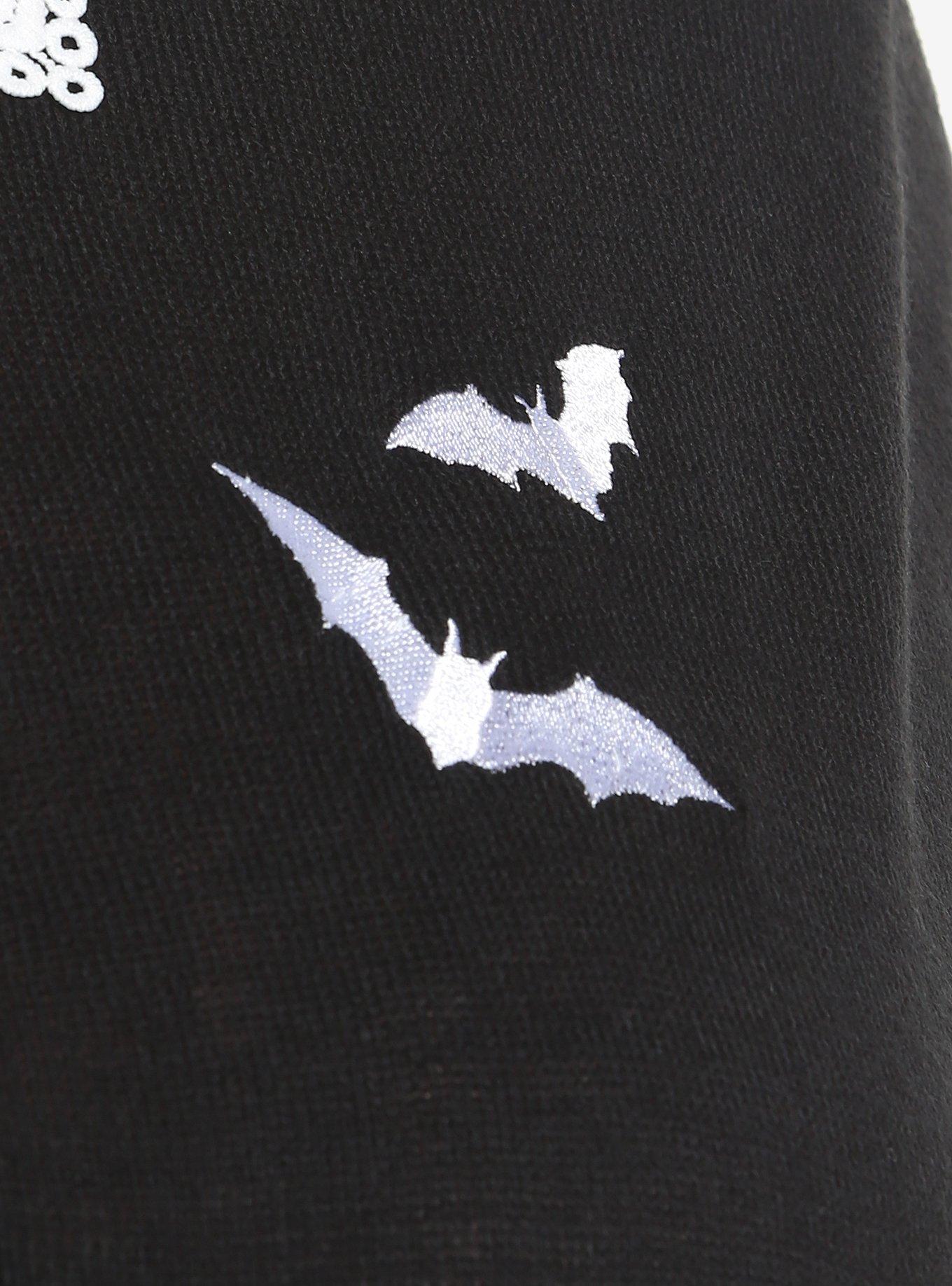 Bats & Lace Girls Crop Cardigan Plus Size, BLACK, alternate