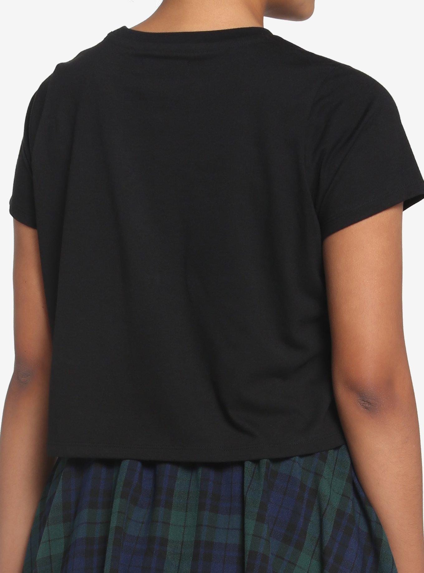 Salem House Girls Crop T-Shirt, BLACK, alternate