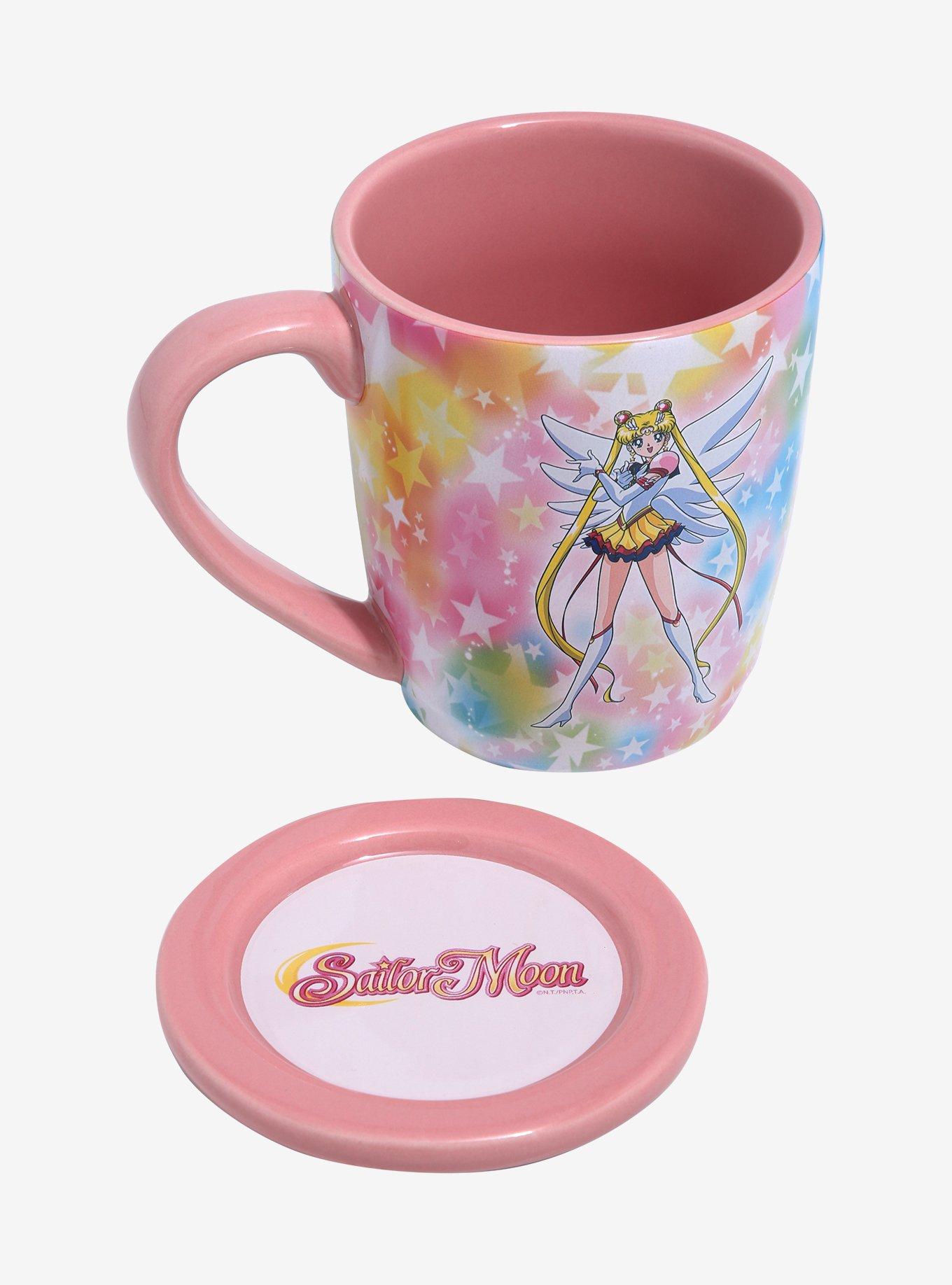 Sailor Moon Rainbow Mug With Coaster, , alternate
