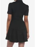 Hardware Chain Double-Breasted Blazer Dress, BLACK, alternate