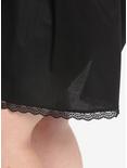 Black Corset Grommet Dress Plus Size, BLACK, alternate