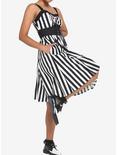 Black & White Stripe Corset Dress, STRIPE-BLACK WHITE, alternate
