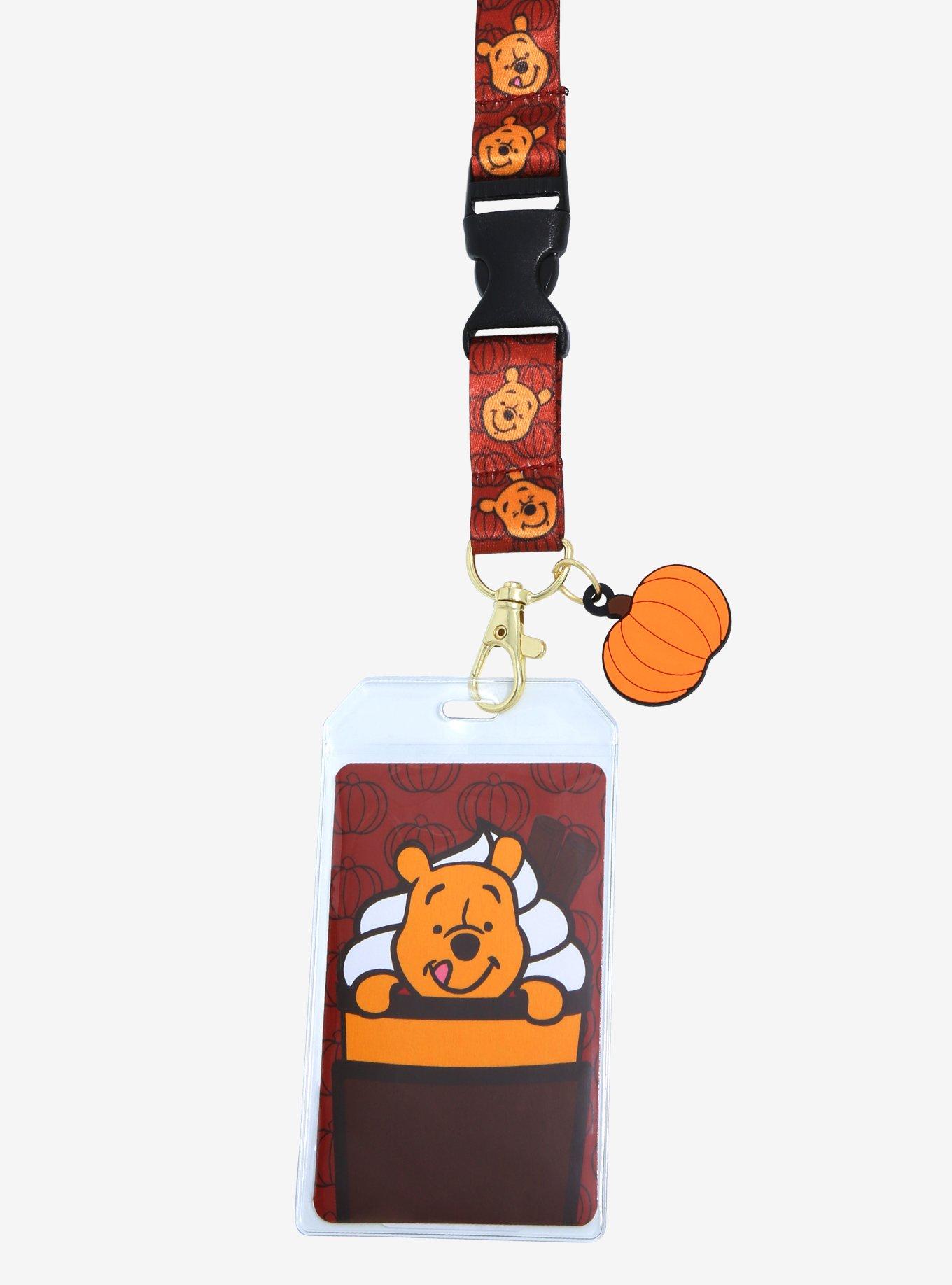 Loungefly Disney Winnie the Pooh Pumpkin Spice Latte Lanyard - BoxLunch Exclusive, , alternate