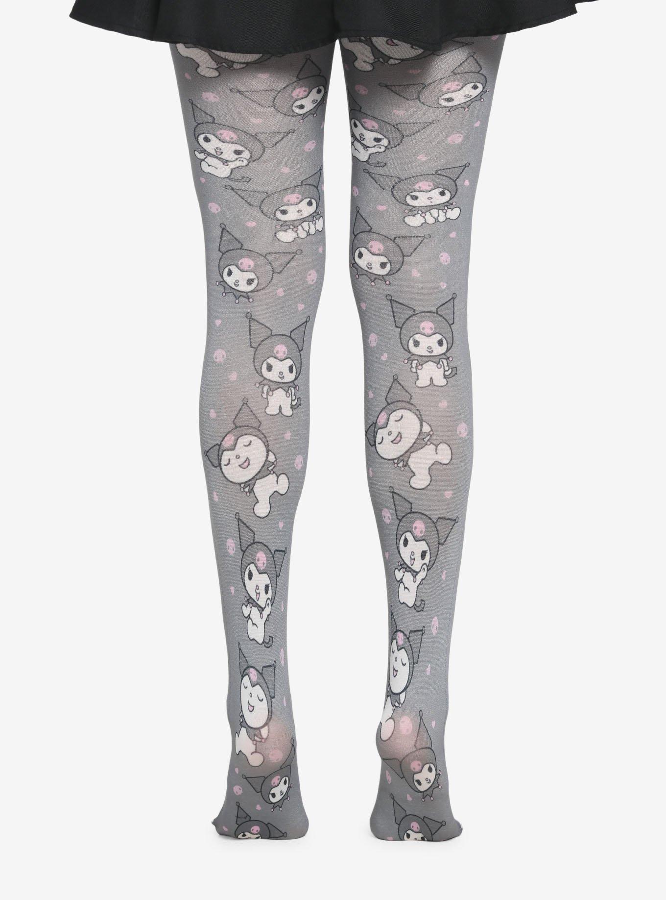 Kuromi Faces Tights, , alternate