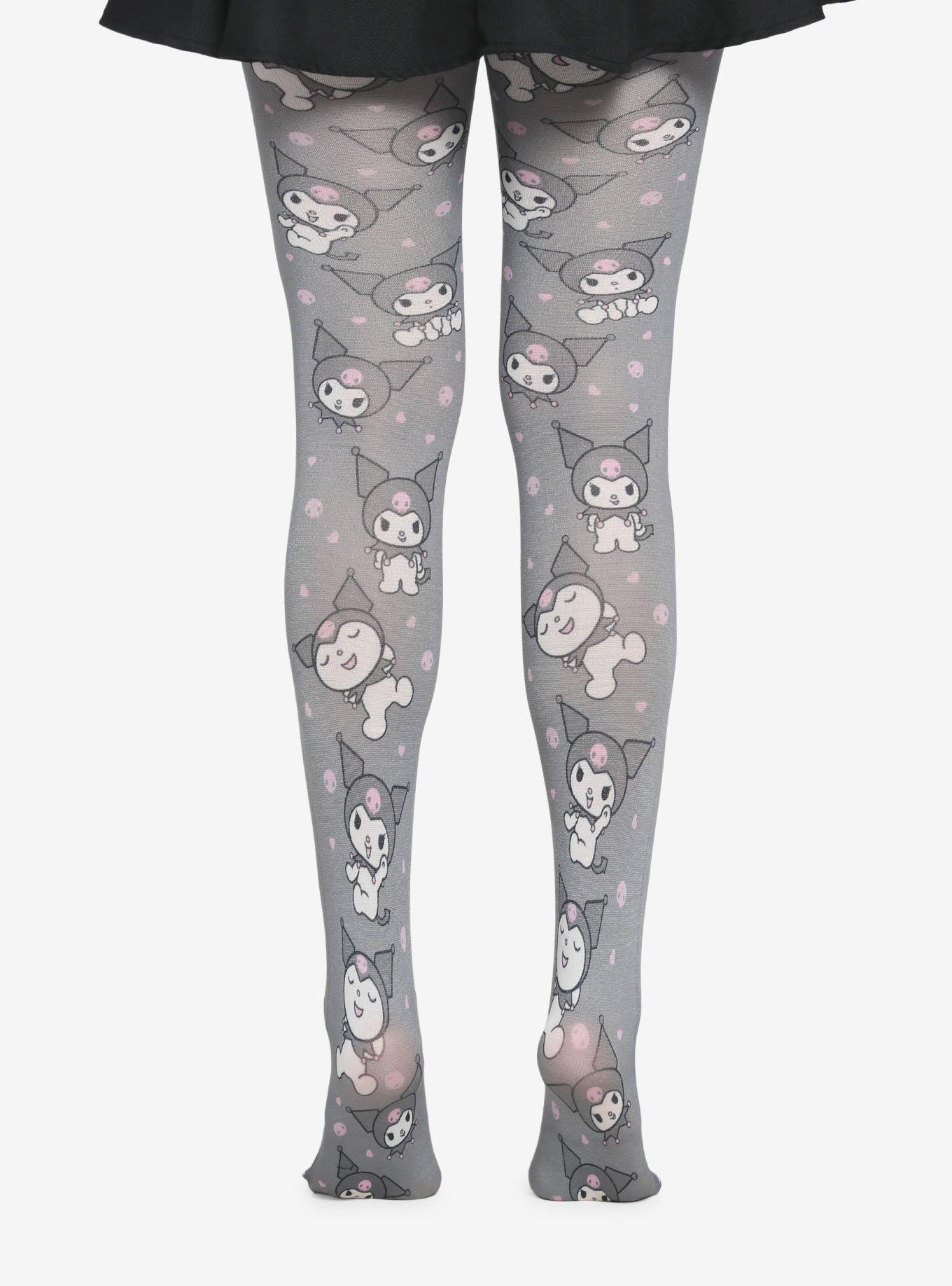 Kuromi Faces Tights