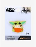 Loungefly Star Wars The Mandalorian Grogu Pumpkin Spice Latte Enamel Pin - BoxLunch Exclusive, , alternate