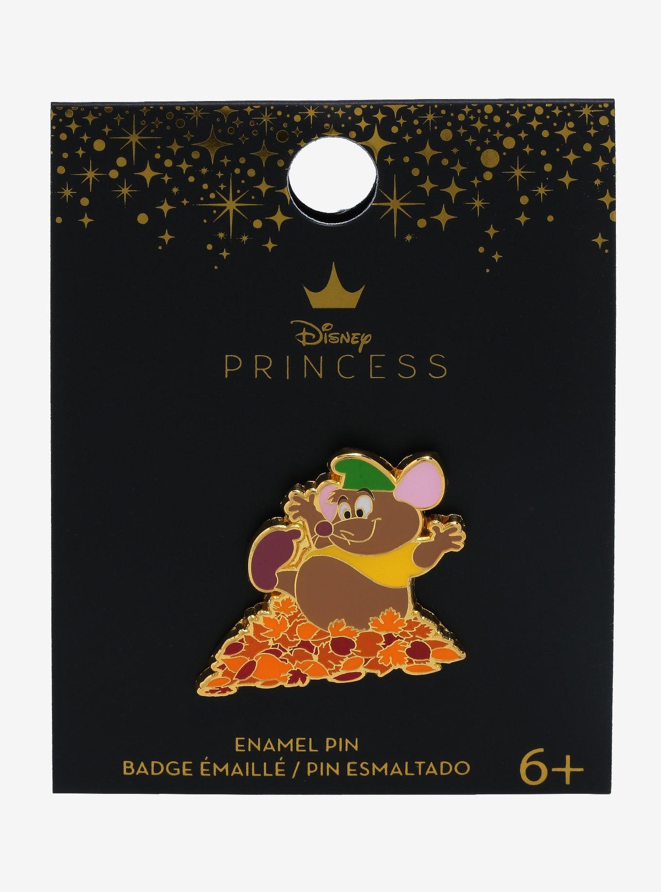 Loungefly Disney Cinderella Gus Fall Leaves Enamel Pin, , alternate