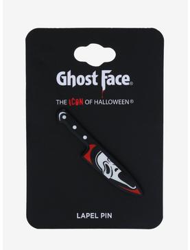 Scream Ghost Face Knife Portrait Enamel Pin - BoxLunch Exclusive, , hi-res