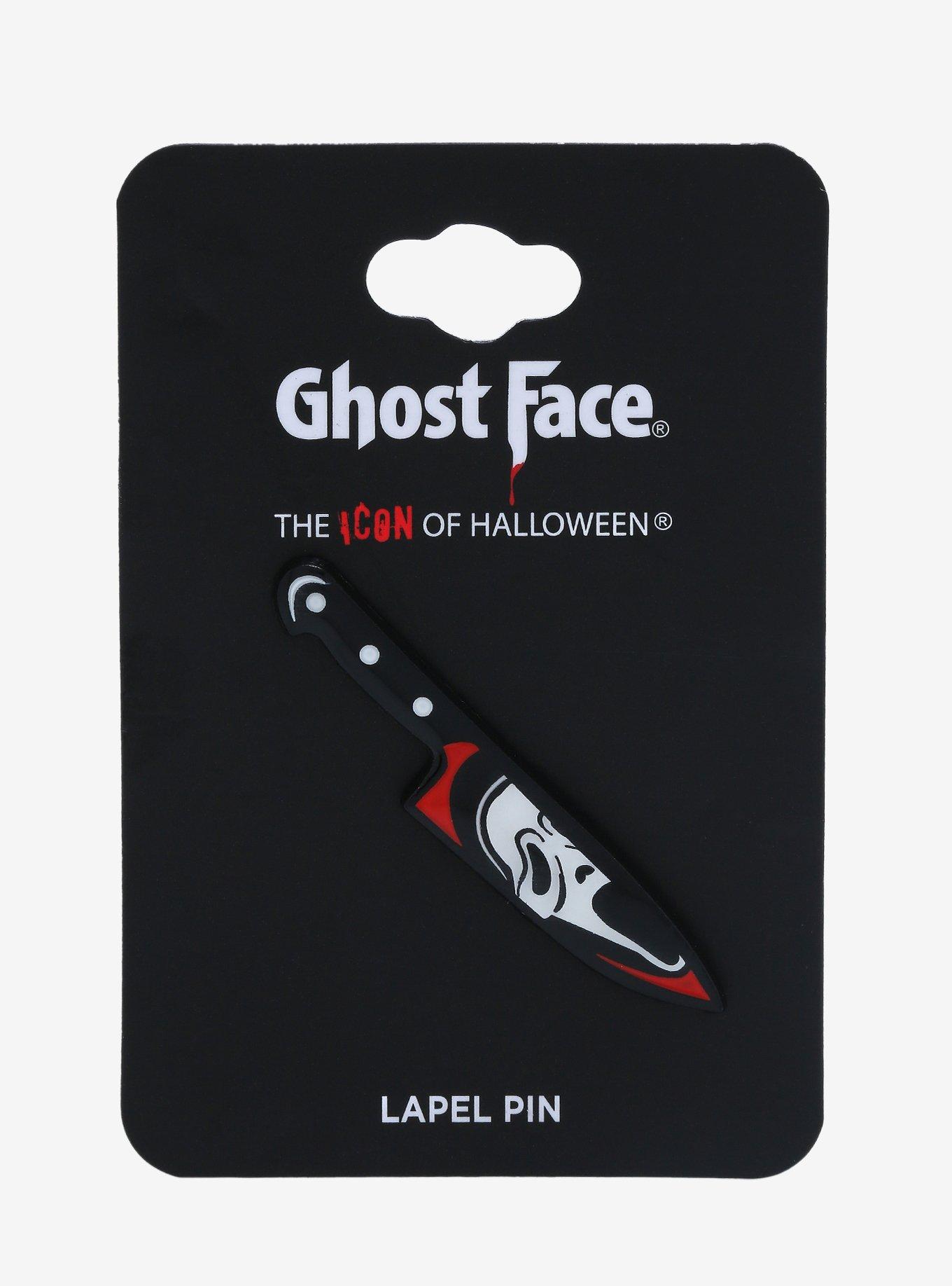 Ghost Face Knife Portrait Enamel Pin - BoxLunch Exclusive, , alternate