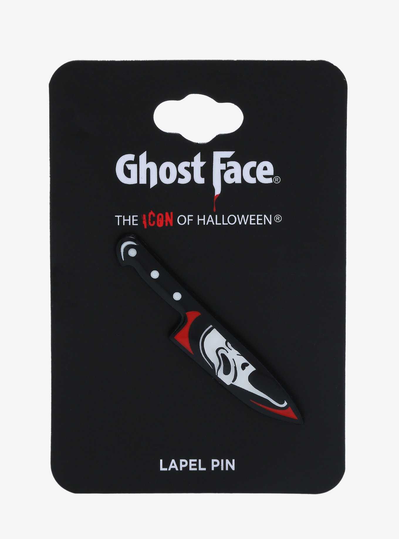 Scream Ghost Face Knife Portrait Enamel Pin - BoxLunch Exclusive, , hi-res