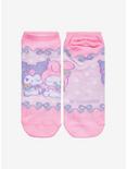 My Melody & Kuromi Pastel No-Show Socks, , alternate