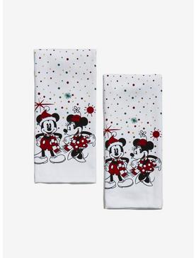 Disney Mickey Mouse & Minnie Mouse Holiday Kitchen Towel Set, , hi-res