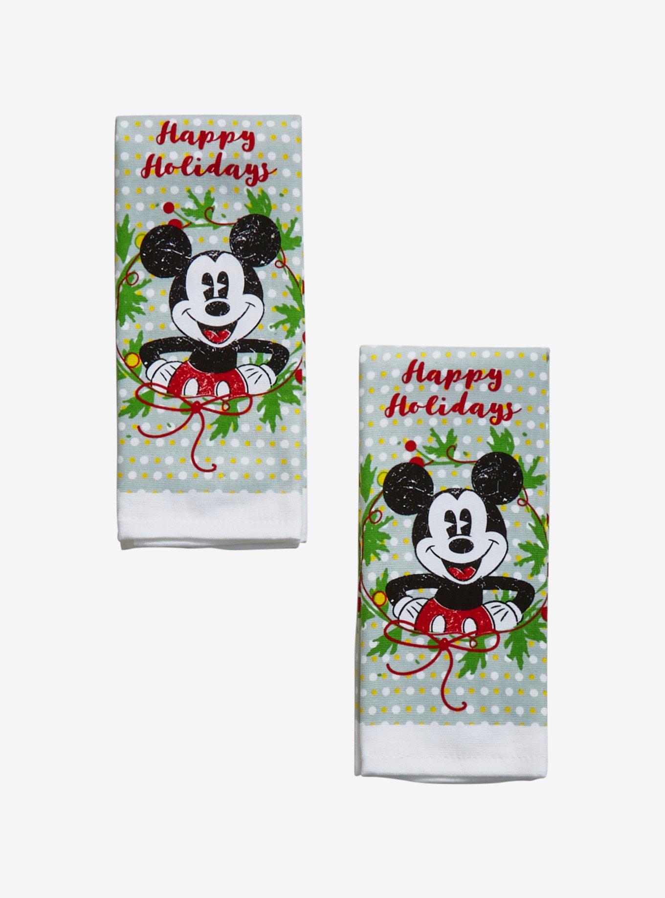 Disney Mickey Mouse Happy Holidays Kitchen Towel Set, , hi-res