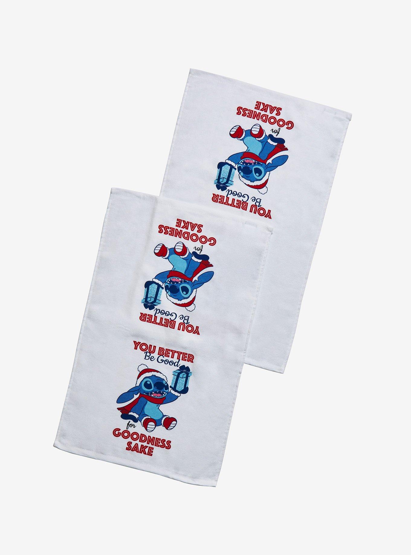 Disney Lilo & Stitch Be Good Holiday Kitchen Towel Set, , alternate