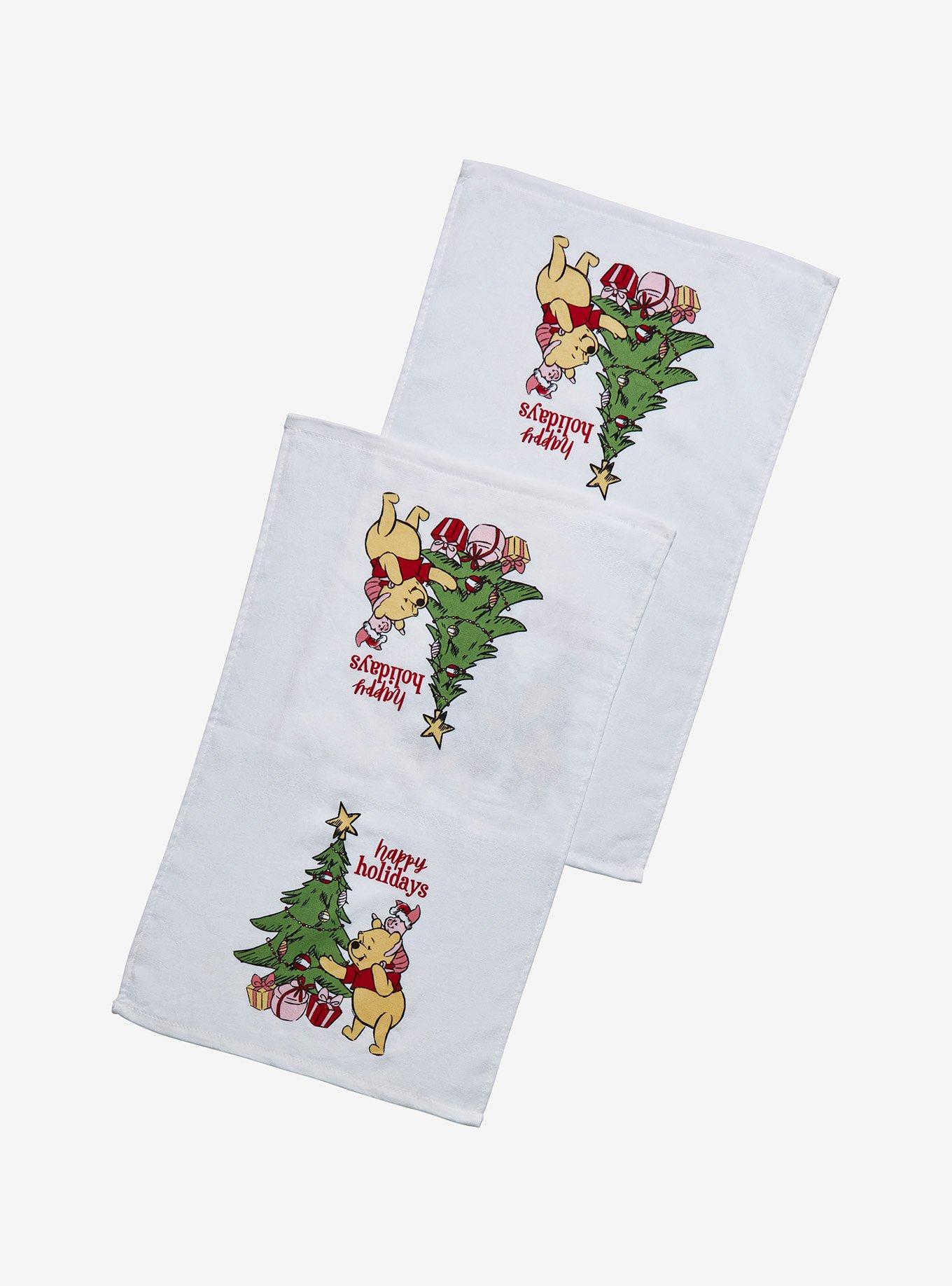 Disney Winnie The Pooh Happy Holidays Kitchen Towel Set, , alternate