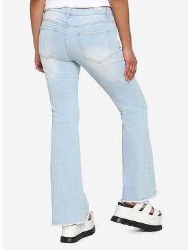Light Wash Low Rise Boot Cut Denim Jeans, , hi-res