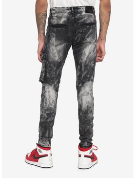 Black & Grey Wash Skinny Jeans, , hi-res