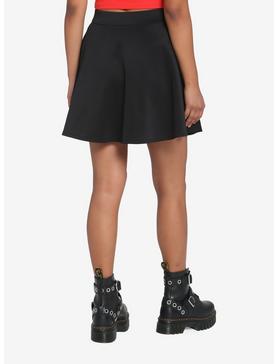 Black Multi O-Ring Chain Skirt, , hi-res