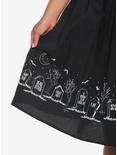 Graveyard Bats Midi Skirt, BLACK, alternate