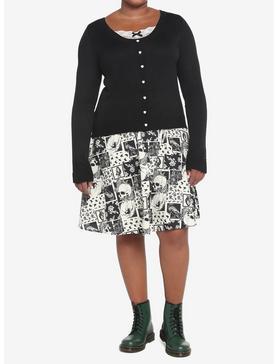 Poet Patchwork Midi Skirt Plus Size, , hi-res