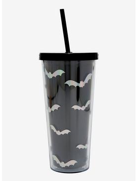 Black & Foil Bat Acrylic Travel Cup, , hi-res