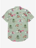 Studio Castle in the Sky Scenic Woven Button-Up - BoxLunch Exclusive, SAGE, alternate
