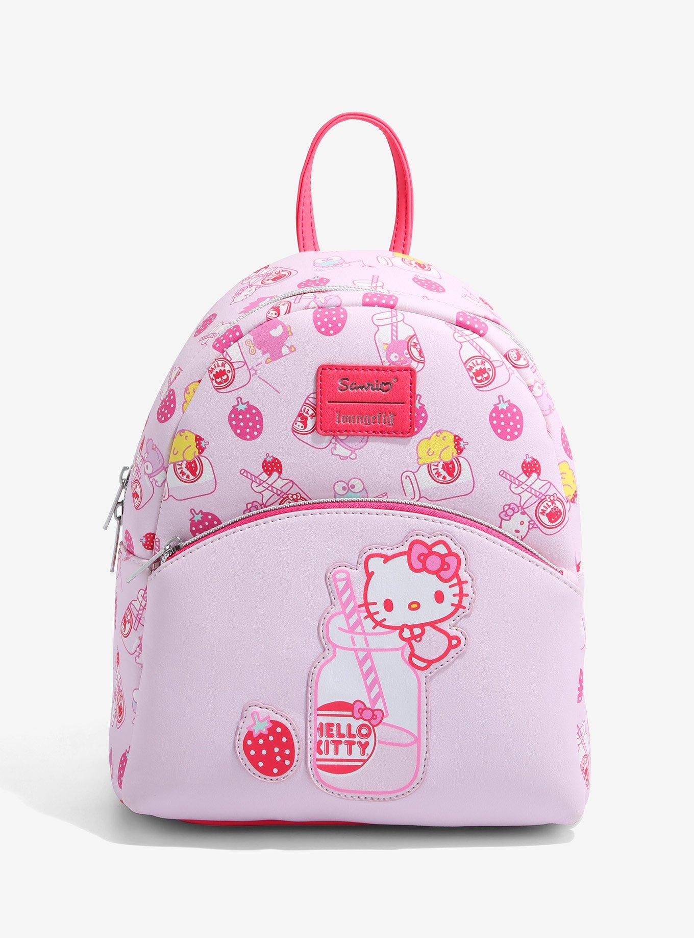 Loungefly Hello Kitty Strawberry Milk Mini Backpack, , alternate