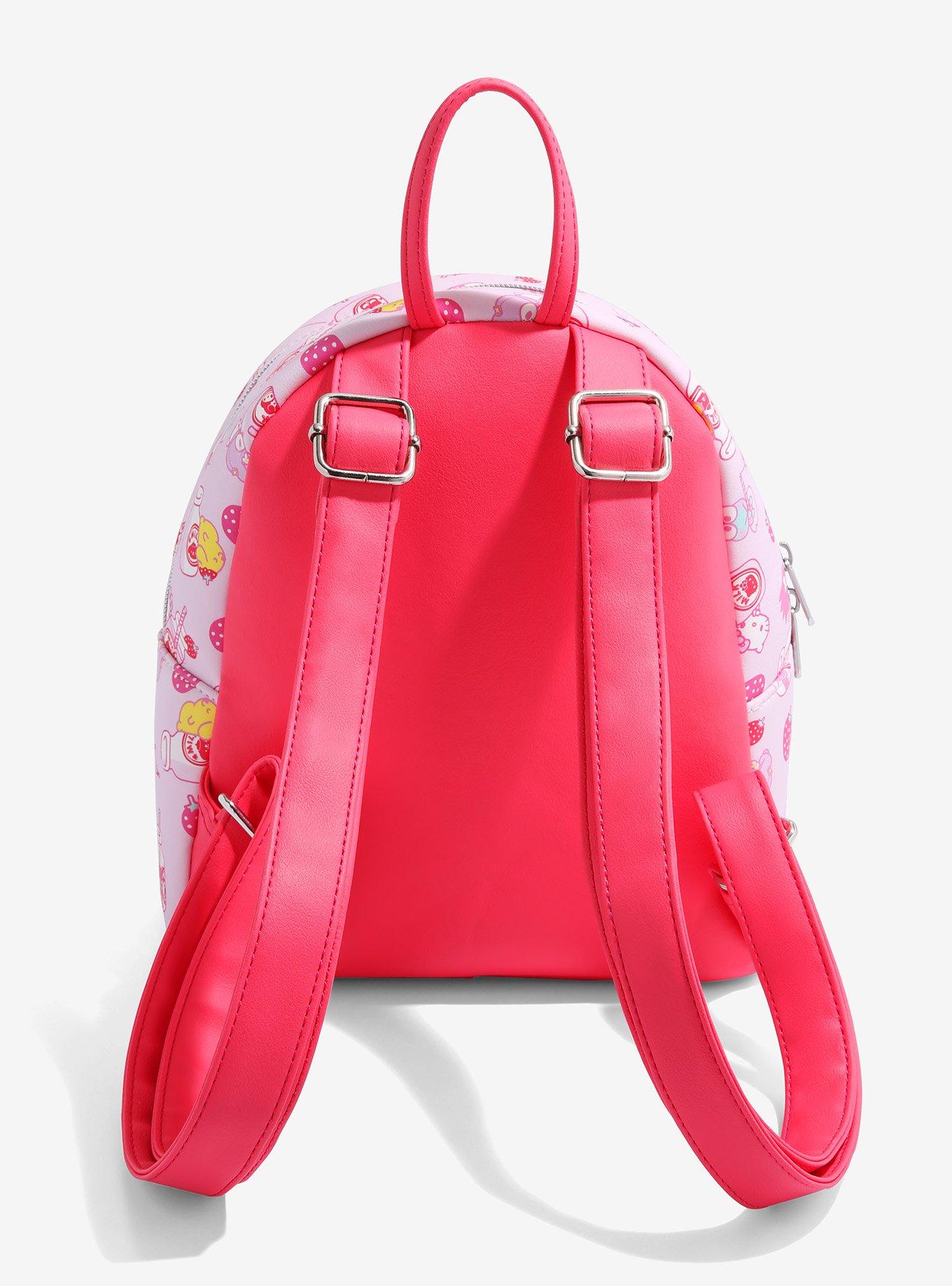 Loungefly Hello Kitty Strawberry Milk Mini Backpack, , alternate