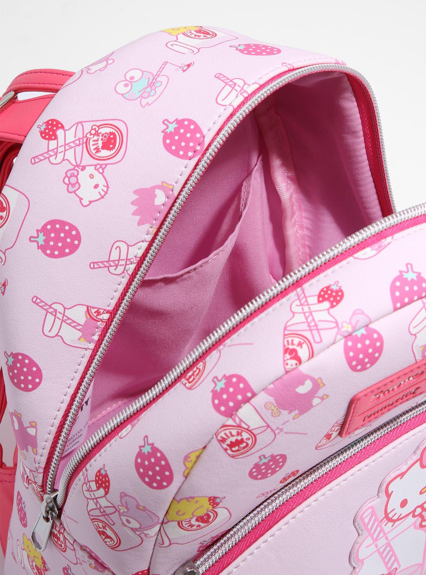 Loungefly Hello Kitty Strawberry Milk Mini Backpack, , alternate