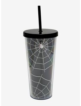 Spider Web Metallic Foil Acrylic Travel Cup, , hi-res
