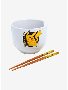 Plus Size Pokemon Pikachu Ramen Bowl With Chopsticks, , hi-res