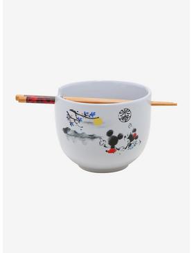 Disney Mickey Mouse & Minnie Mouse Sunset Ramen Bowl & Chopsticks, , hi-res