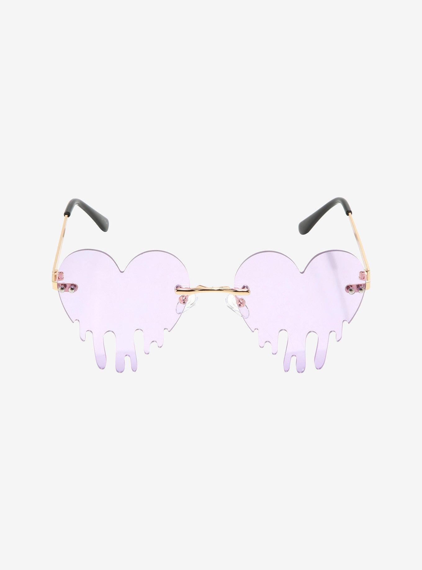 Purple Heart Drip Sunglasses, , alternate