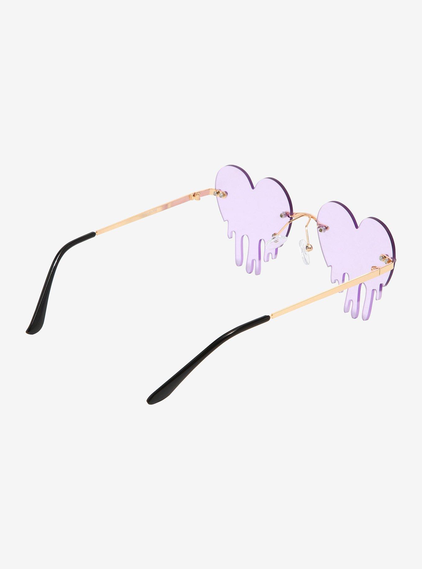 Purple Heart Drip Sunglasses, , alternate