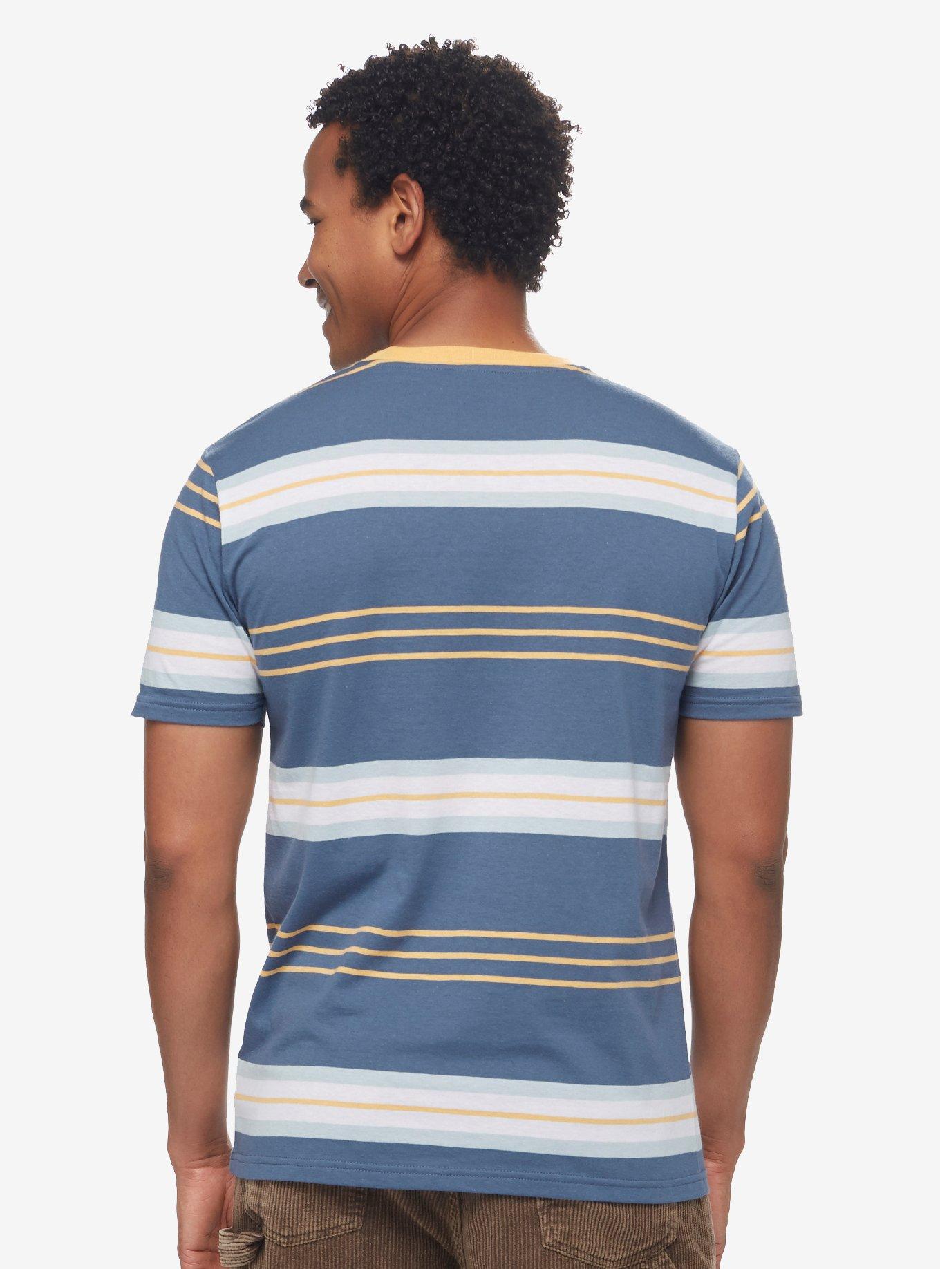 Nintendo Super Mario Bros. Bowser Striped T-Shirt - BoxLunch Exclusive, MULTI STRIPE, alternate