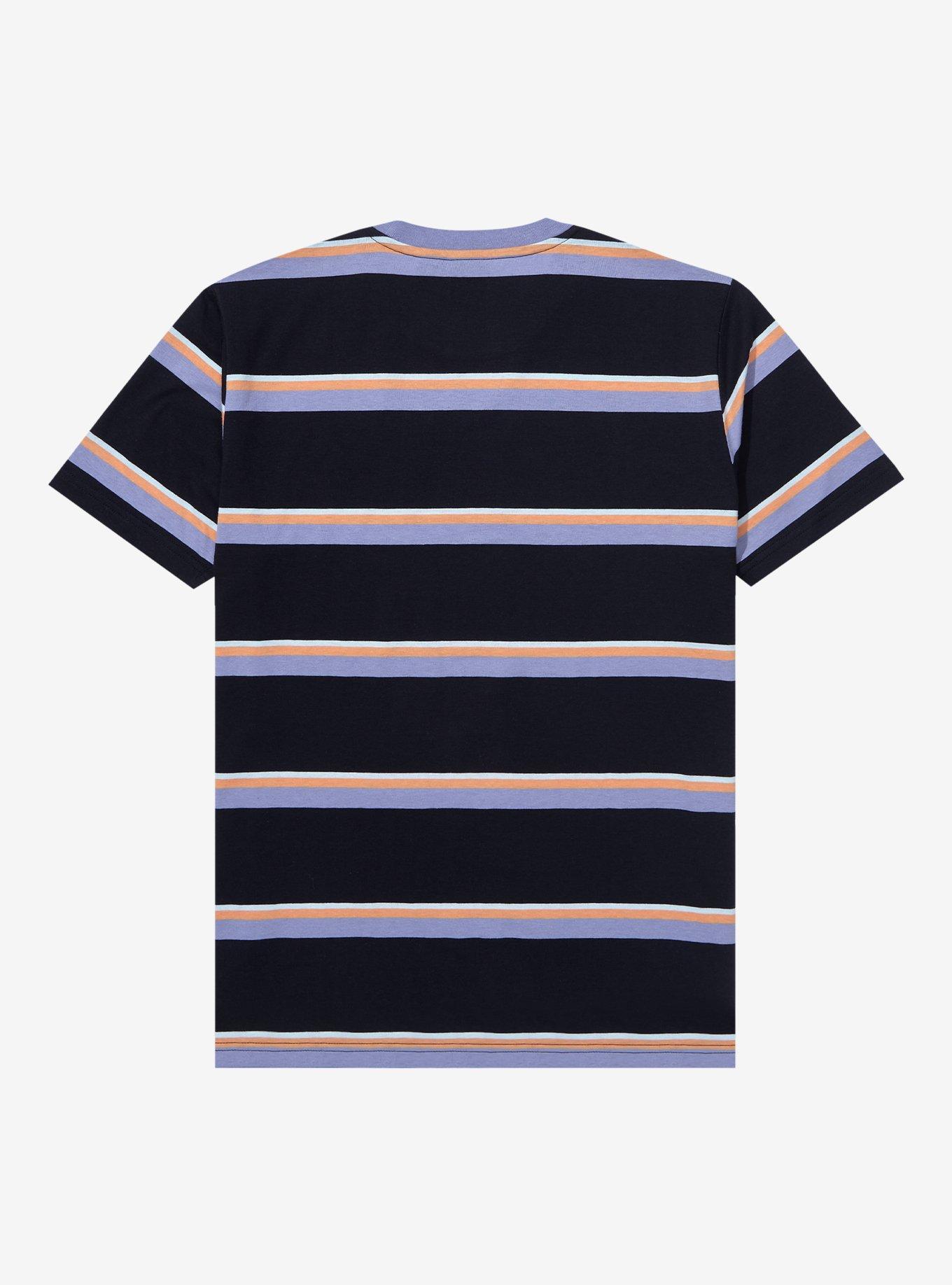 Nintendo Super Mario Bros. Wario Striped T-Shirt - BoxLunch Exclusive, MULTI STRIPE, alternate