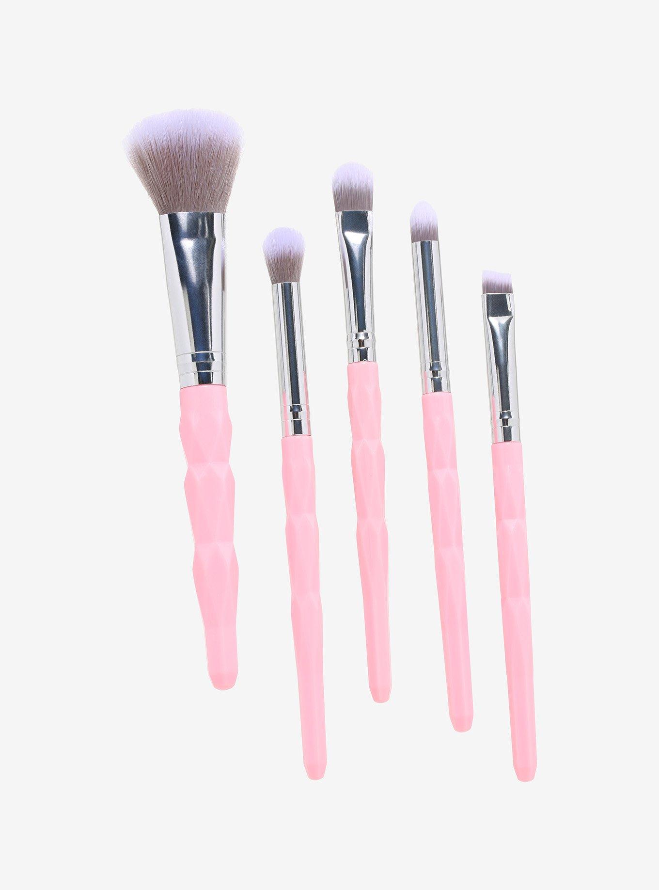 Pink Strawberry Mini Makeup Brush Set, , alternate