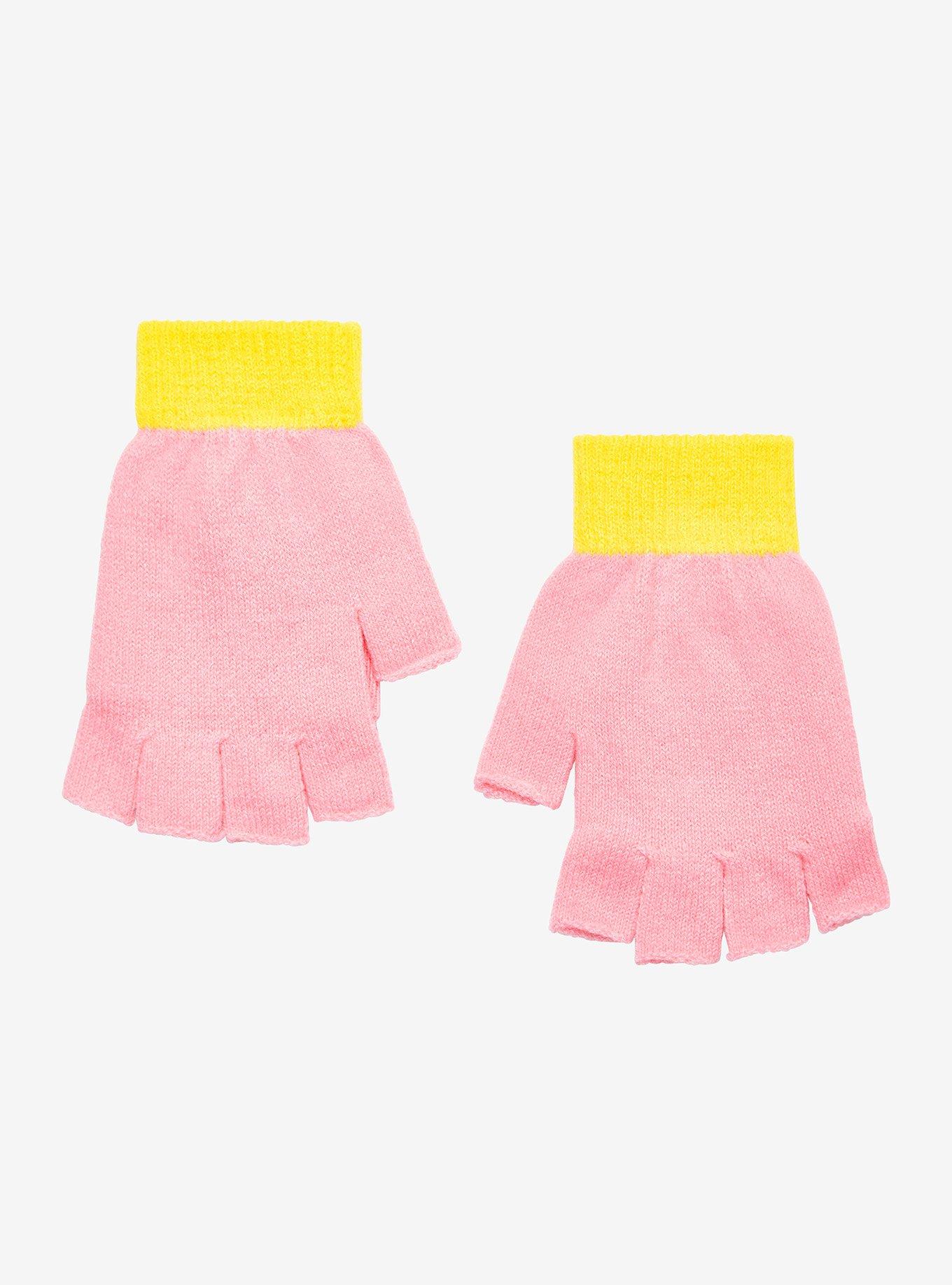 Kirby Face Fingerless Gloves, , alternate