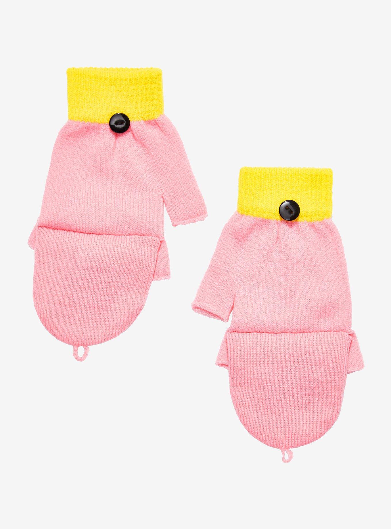 Kirby Face Fingerless Gloves, , alternate