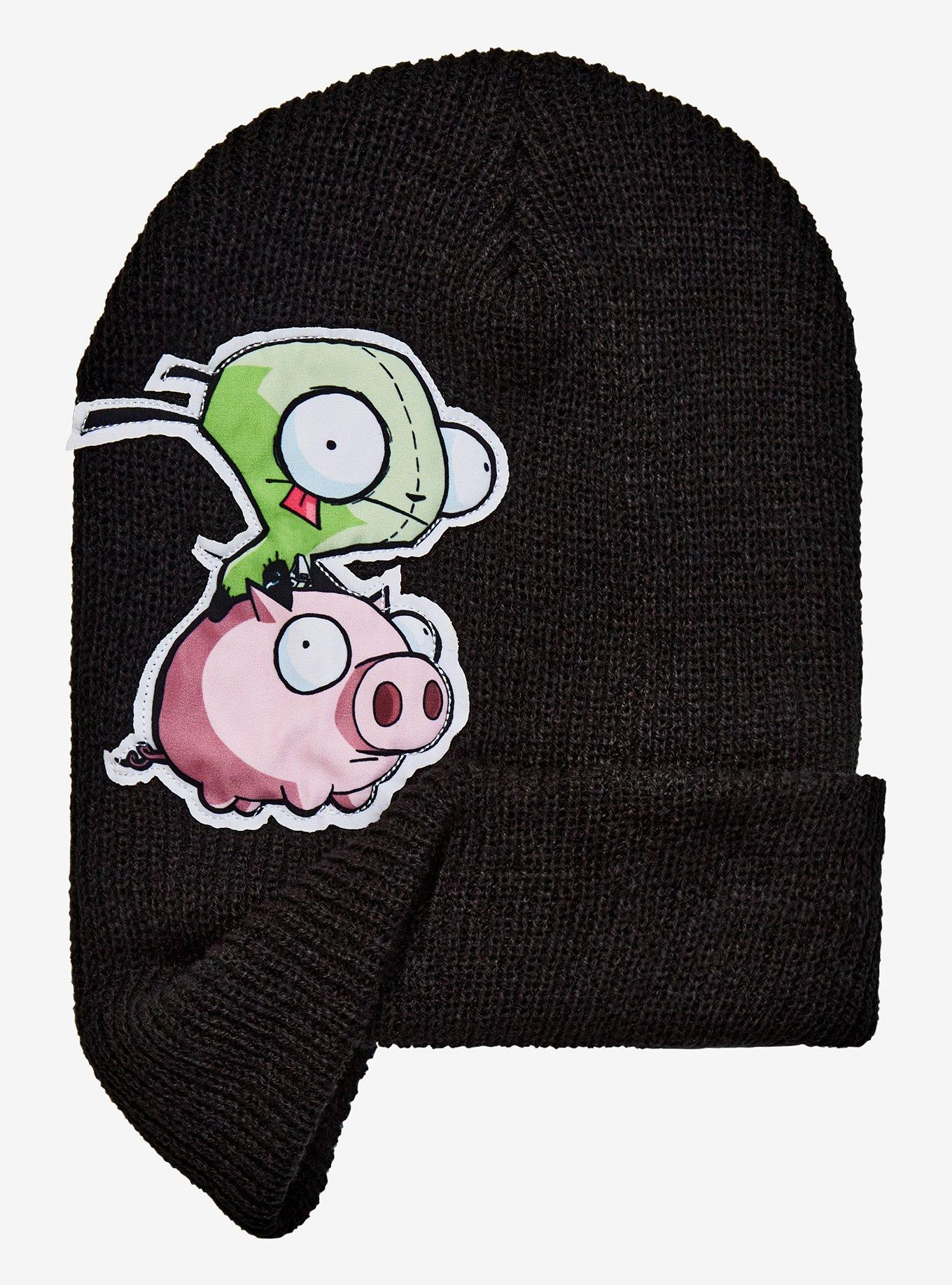 Invader Zim GIR Pig Peeking Beanie, , alternate
