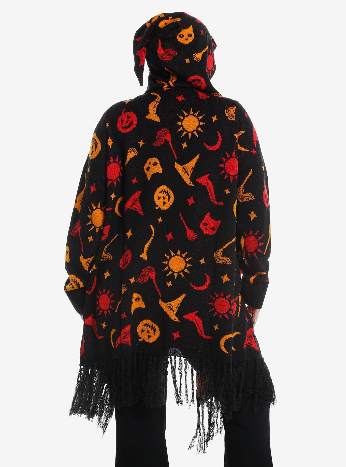 Her Universe Disney Hocus Pocus Dani Hooded Fringe Girls Cardigan