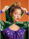 Her Universe Disney Hocus Pocus Winifred Velvet Girls Hooded Cape, GREEN, alternate