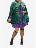 Her Universe Disney Hocus Pocus Winifred Velvet Girls Hooded Cape Plus Size, GREEN, alternate
