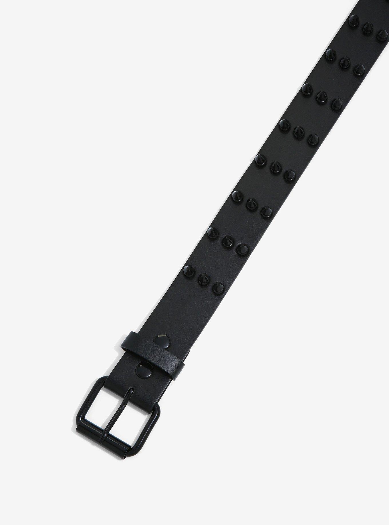 Black Spiked Belt, BLACK, alternate