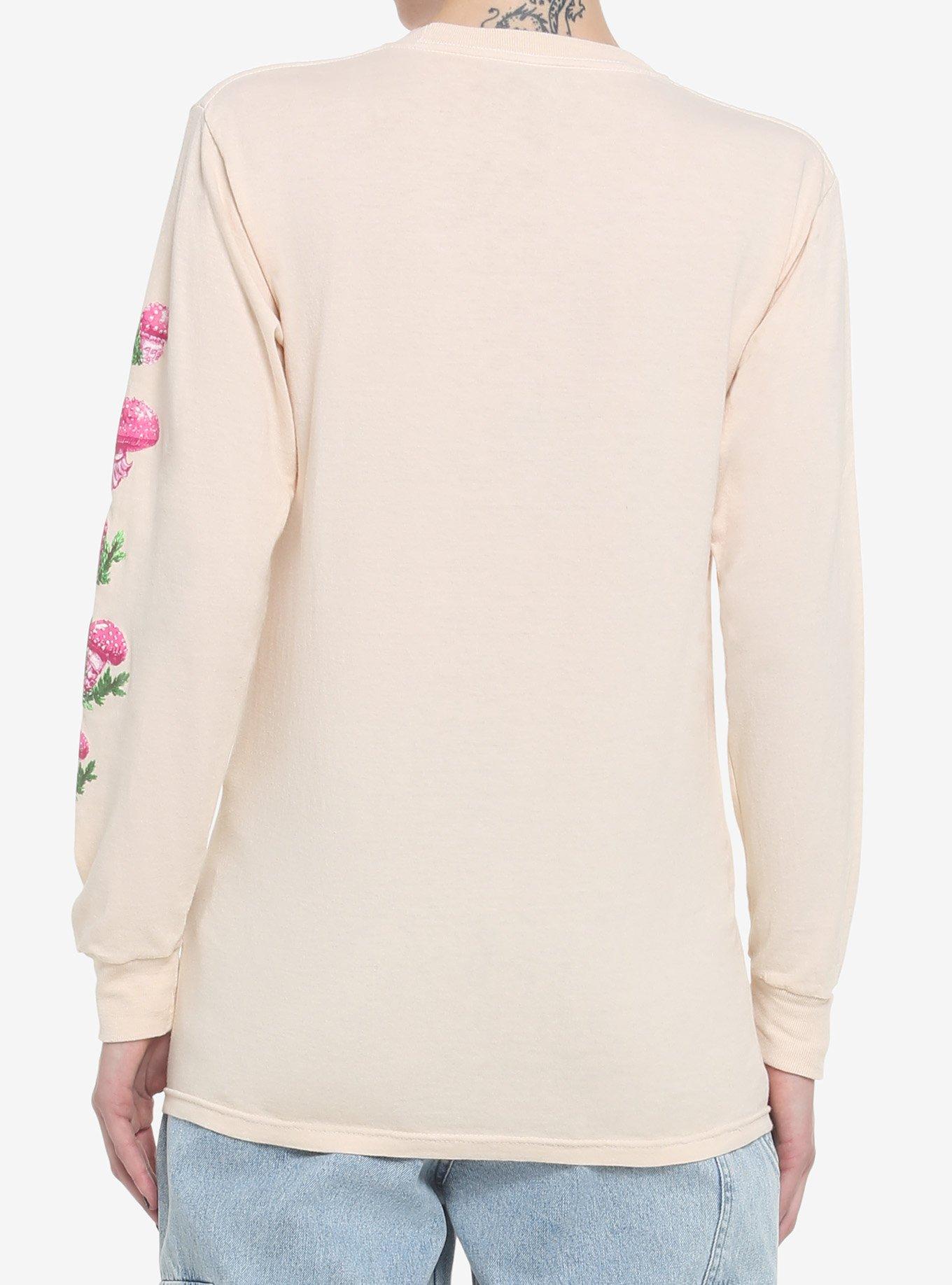 Pink Mushroom Frog Girls Long-Sleeve T-Shirt, MULTI, alternate
