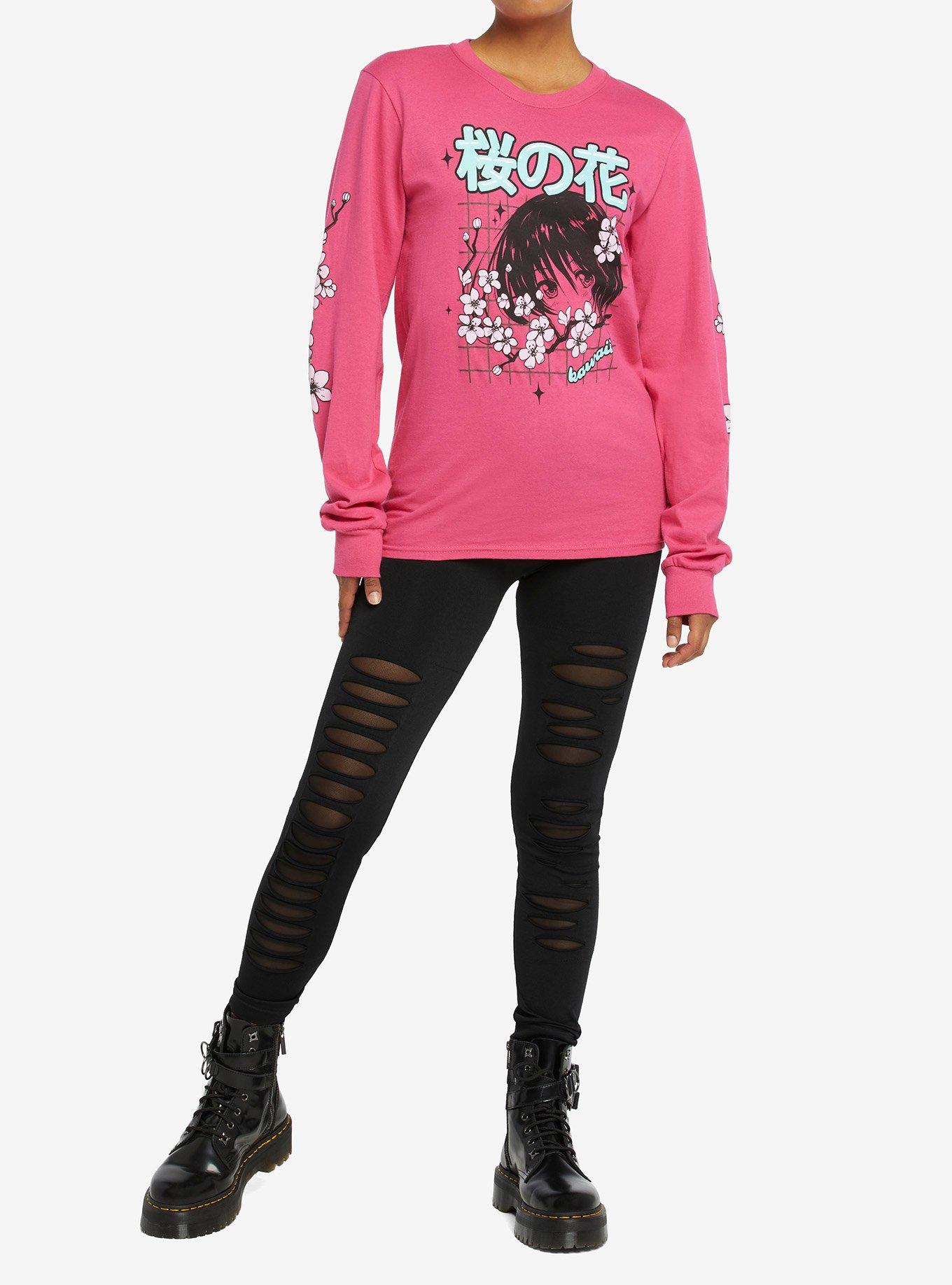 Sakura Kawaii Girls Long-Sleeve T-Shirt, MULTI, alternate