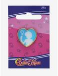 Sailor Moon Sailor Mercury Heart Silhouette Enamel Pin - BoxLunch Exclusive, , alternate