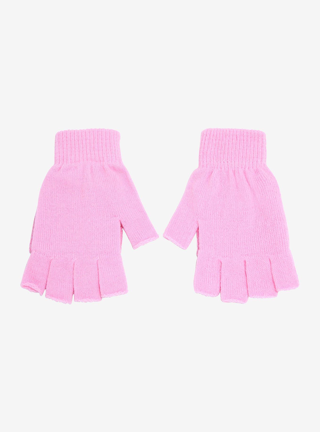 Kuromi Embroidered Convertible Gloves, , alternate