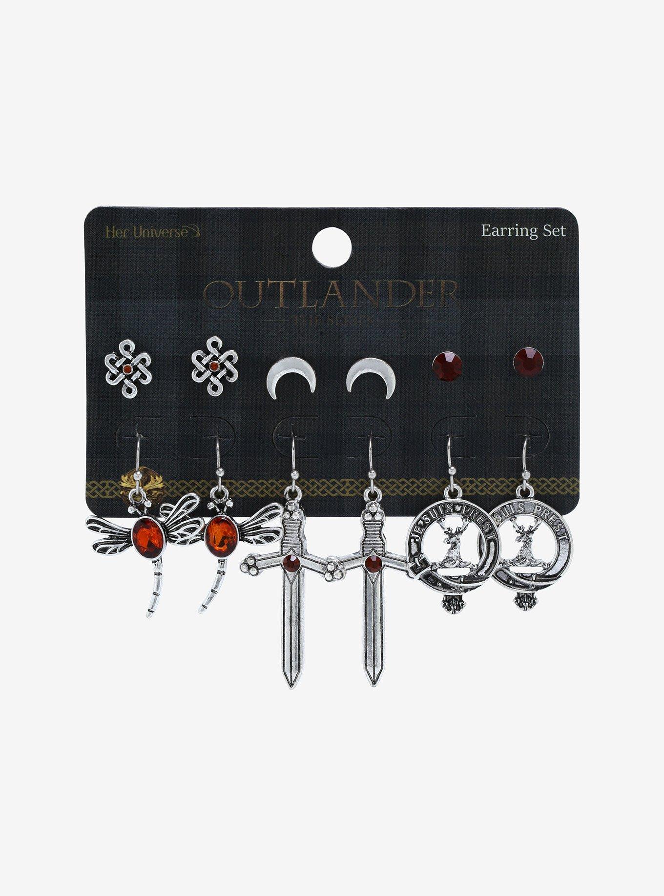 Her Universe Outlander Symbols Earring Set, , alternate