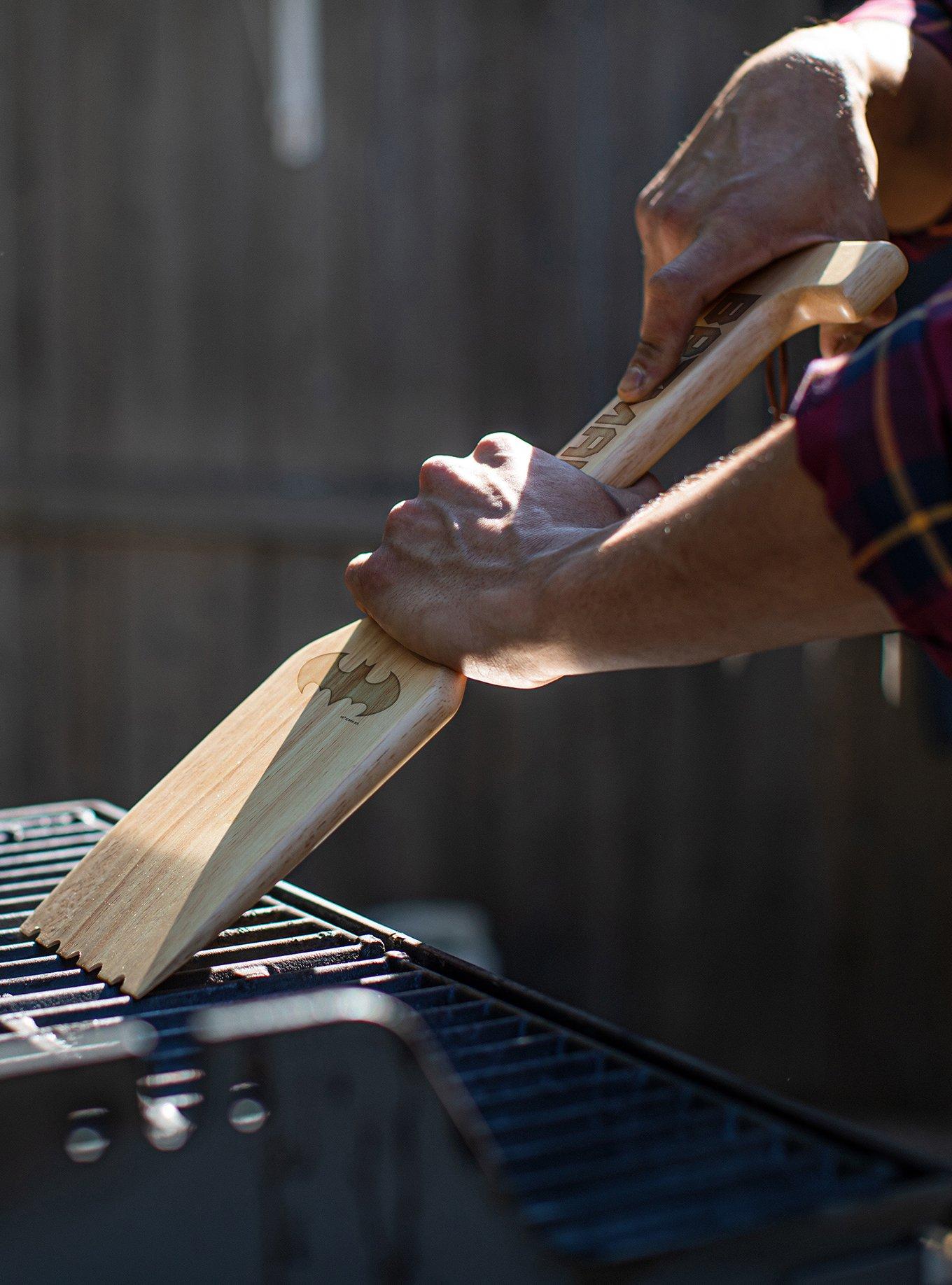 Batman Hardwood BBQ Grill Scraper with Bottle Opener